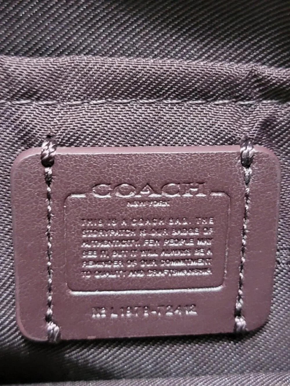 Coach Kitt Crossbody Charcoal Grey Signature Varsity Stripe Messenger Bag